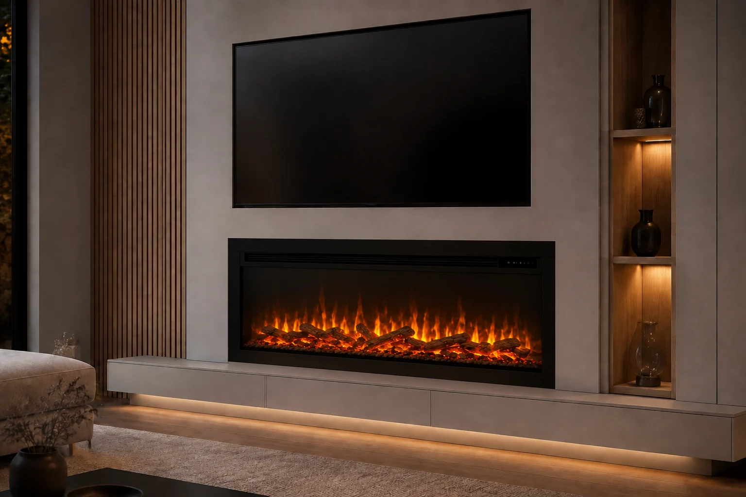 Electric Fireplace with Heating